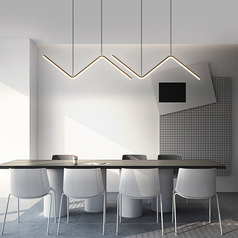 Luz de colgante nórdico Fije de lámpara de lámpara LED de estilo LED de estilo moderno para comedor
