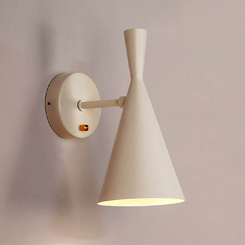 Conical Wall Mounted Lighting Simple Metal Bedroom Wall Mounted Light Fixture