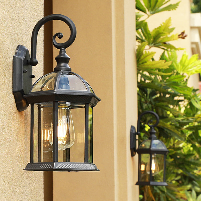 Illuminazione da parete da esterno ombreggiata per la parete vintage in metallo in metallo funce light