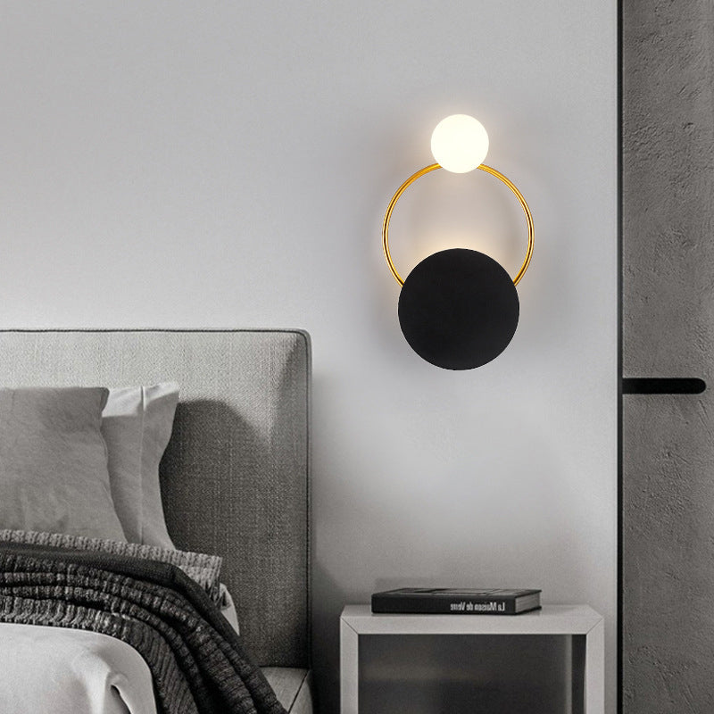 Wohnzimmer Wandleuchte postmoderne Metallglas 2 Kopfleuchte Leuchte montierte Leuchte