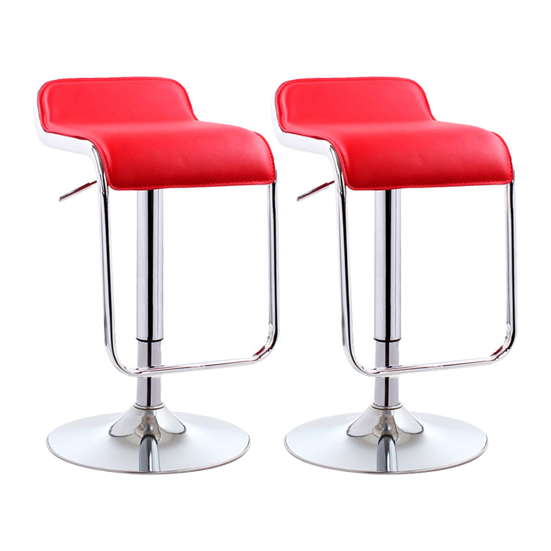 Taburete de bar rectangular moderno reposapiés silla de mostrador de metal ajustable para interiores