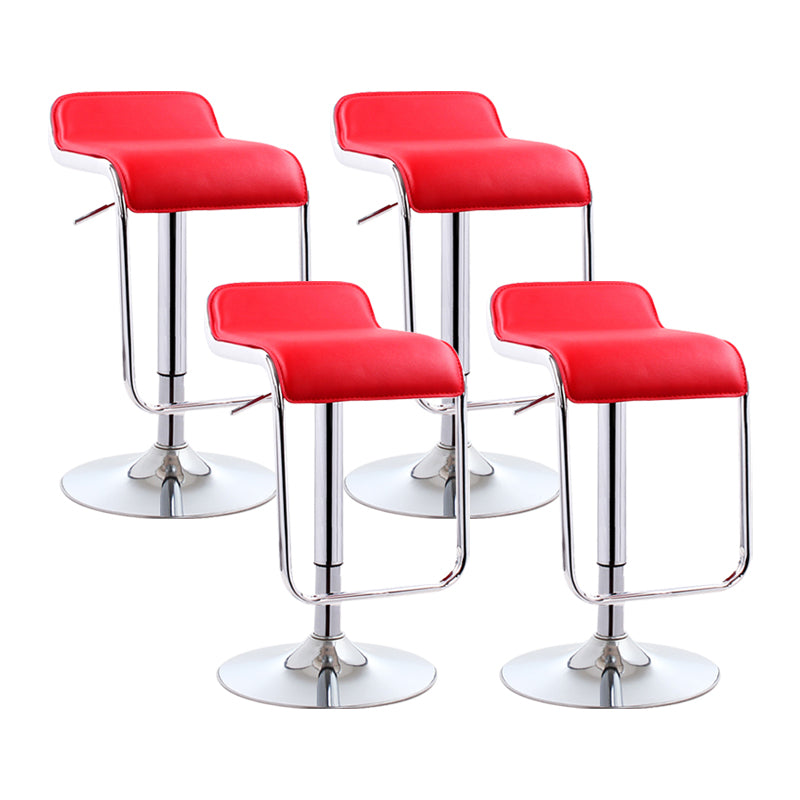Taburete de bar rectangular moderno reposapiés silla de mostrador de metal ajustable para interiores