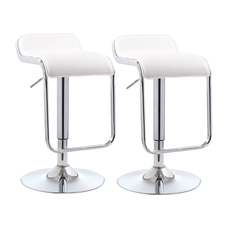 Taburete de bar rectangular moderno reposapiés silla de mostrador de metal ajustable para interiores