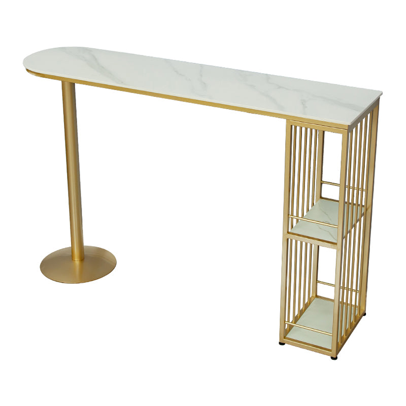 Table à manger en pierre blanche GLAM INDOR