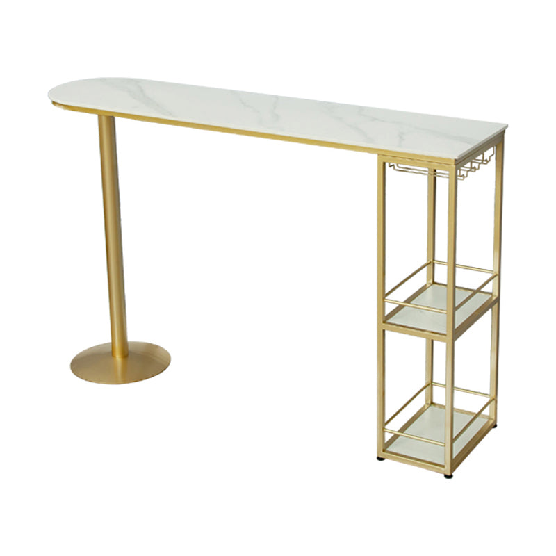 Table à manger en pierre blanche GLAM INDOR