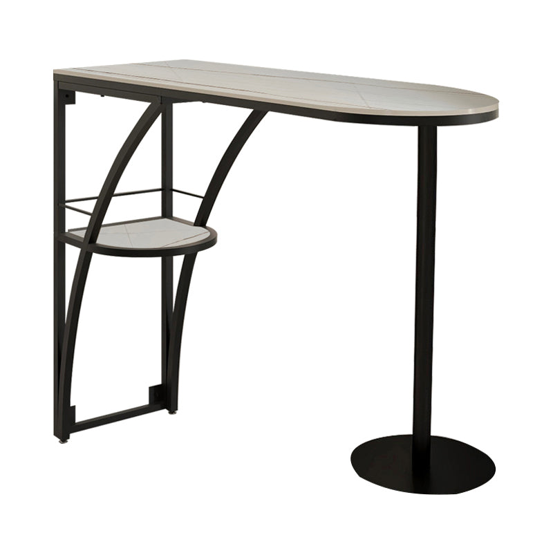 Glam Style 41.3 "H TABLE DE BAR TABLE BISTRO TOP SPÉCIALITÉ BLANC MARBRE