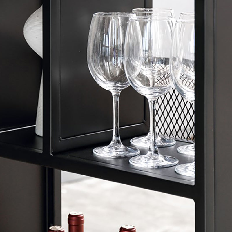 Industrial Style Bar Table 42-inch Height Brown Wood Top Metal Base Bistro Table