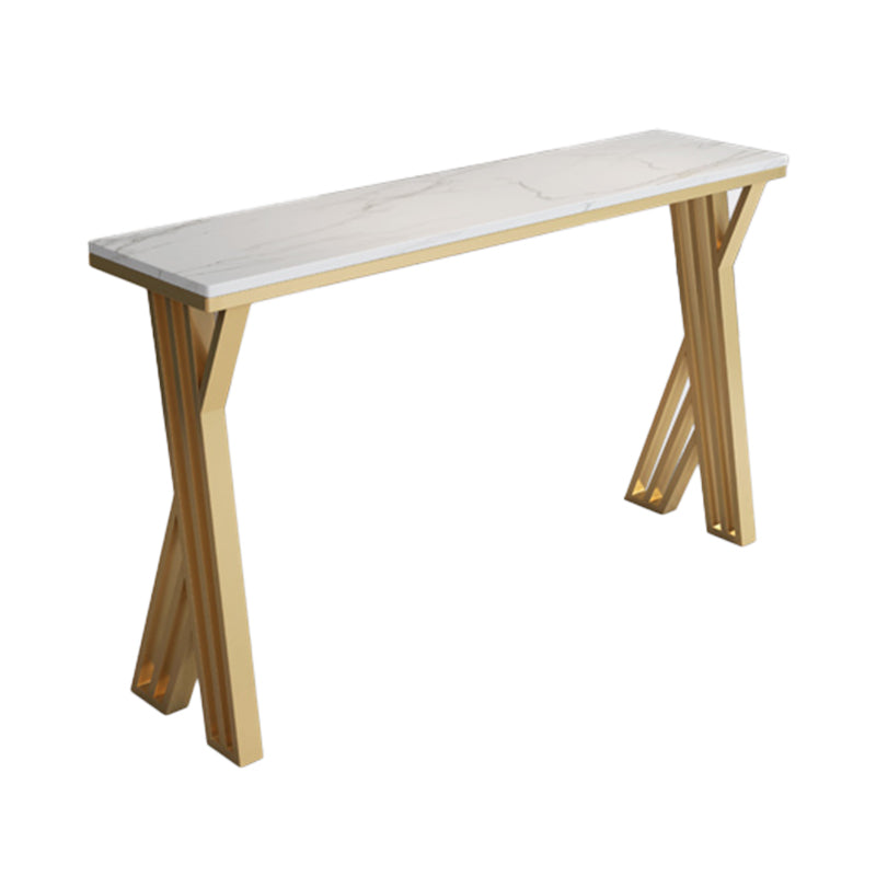 Table à manger à barres de bar à pierre blanche glam