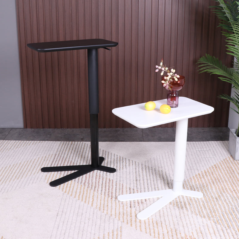 Industrial Metal Bar Table 23"x13" Rectangle Top Indoor Adjustable Height Bistro Table