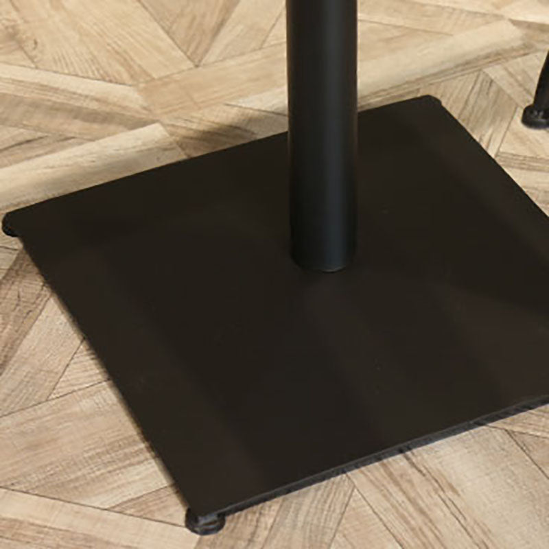 Tableau de bar en fer noir industriel Bois 21,65 "W Top Bistro top Bistro avec piédestal