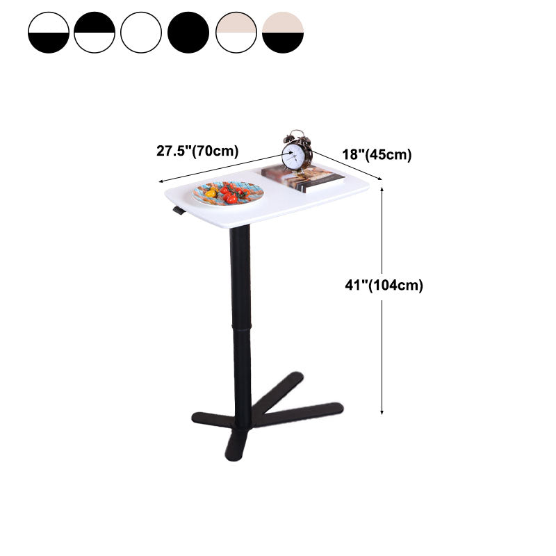 Table de bar en métal de style industriel Rectangle Top à hauteur réglable en intérieur Table du bistrot