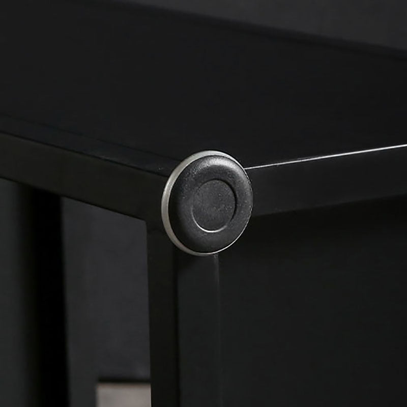 42-inch Height Cocktail Bar Table Industrial Style Metal Base Bar Height Storage Table