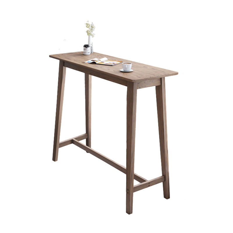 Table de bar en bois naturel de style industriel RECTANGE TOP INDOOR 41.34 "H TABLE DE BISTRO
