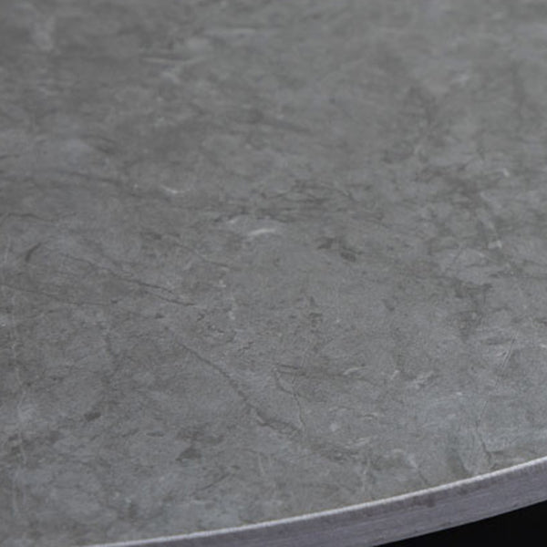 Tableau de bar en métal industriel 21.6 "Table du bistrot de piédestal en marbre rond pour café pour café