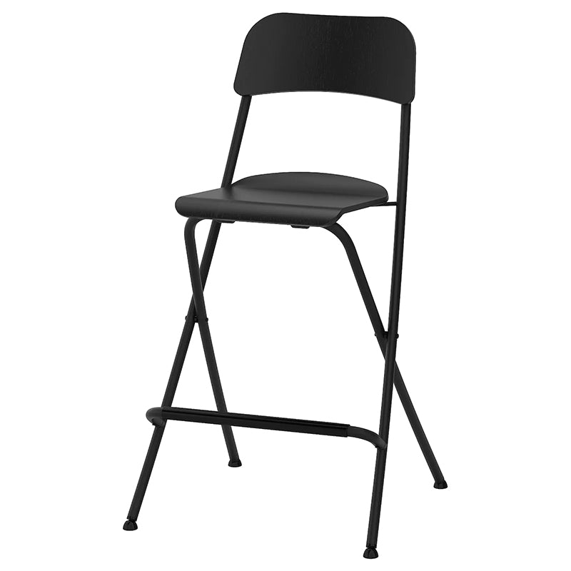 Wood Folding Bar & Counter Stool Modern Low Back Footrest Indoor Bar Stool