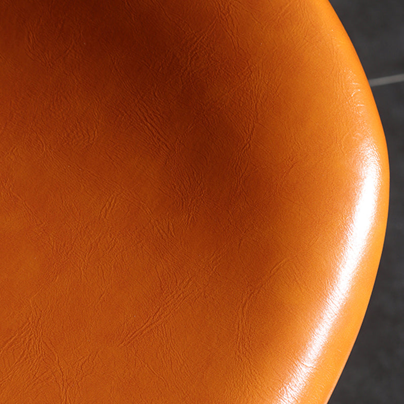 Modern Armless Backrest Counter Stool Iron Milk Tea Shop Bar Stool with Cushion and Pedal