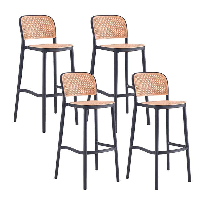 Zeitgenössischer Barhocker Armless Plastik
