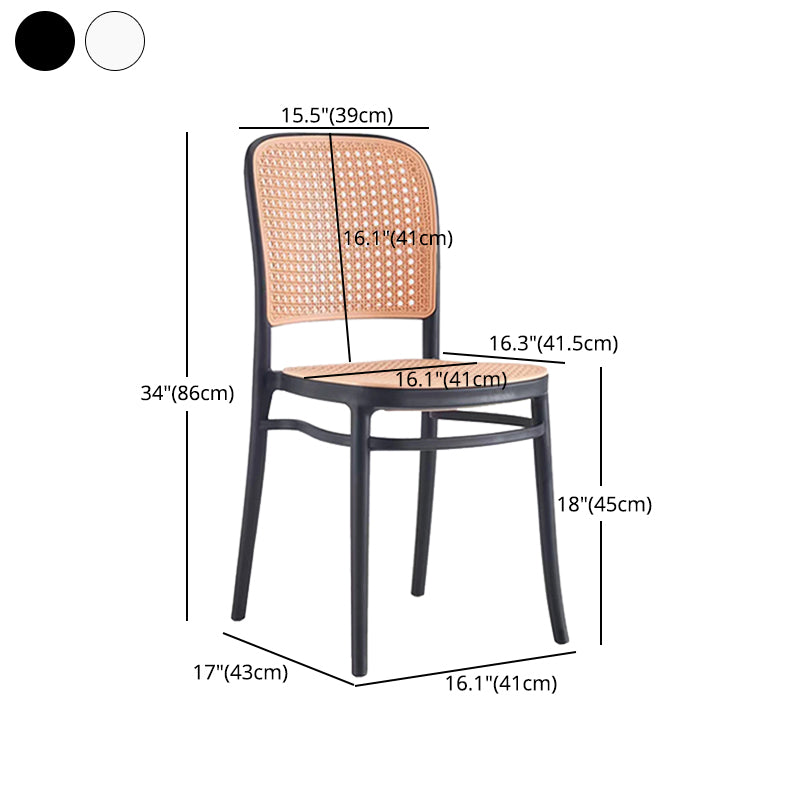 Zeitgenössischer Barhocker Armless Plastik