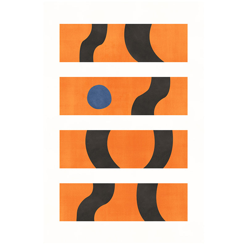 Postmodern Indoor Rug Polyester Carpet Friendly Non-Slip Backing Rug for Bedroom