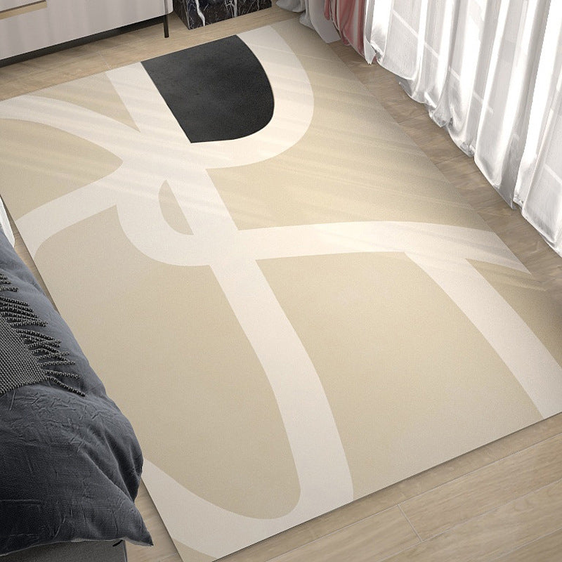 Simplicity Area Rug Abstract Rug Stain Resistant Anti-Slip Carpet for Room