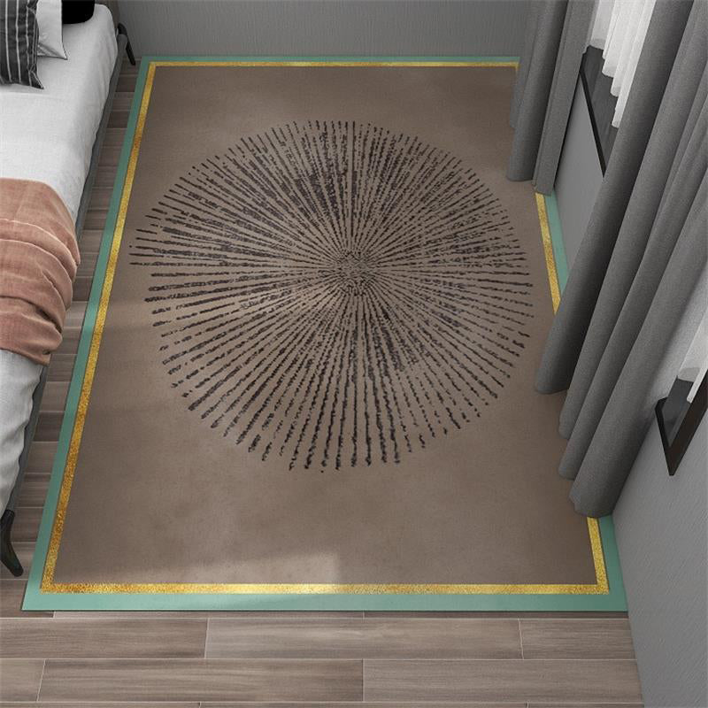Simplicity Area Rug Abstract Rug Stain Resistant Anti-Slip Carpet for Room