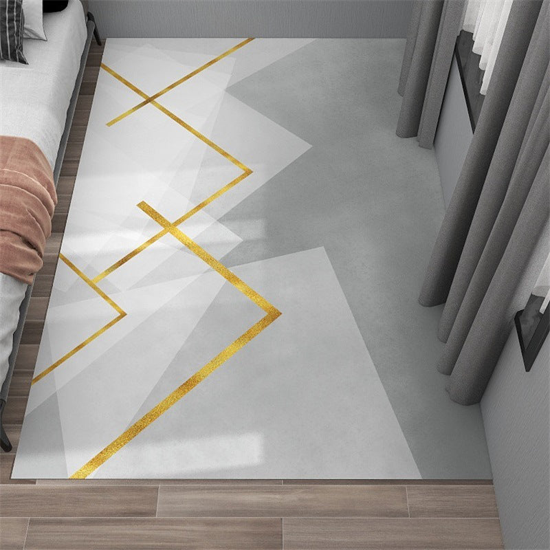 Simplicity Area Rug Abstract Rug Stain Resistant Anti-Slip Carpet for Room