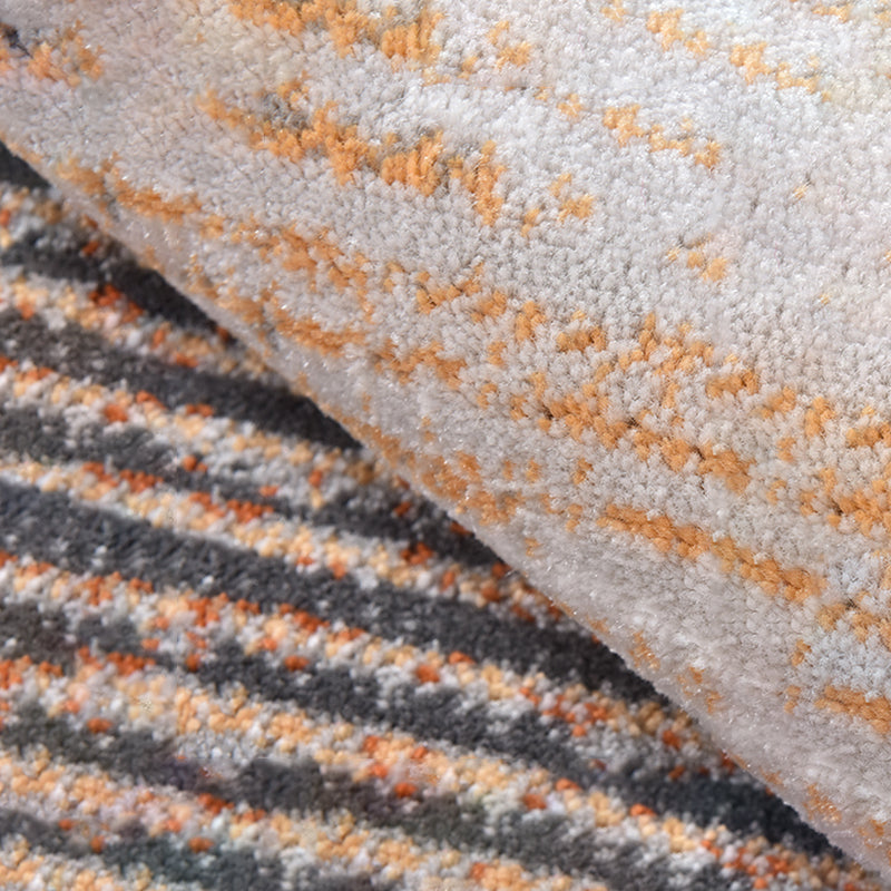 Simplicity Area Rug Abstract Round Rug Polyester Washable Rug for Home Decor