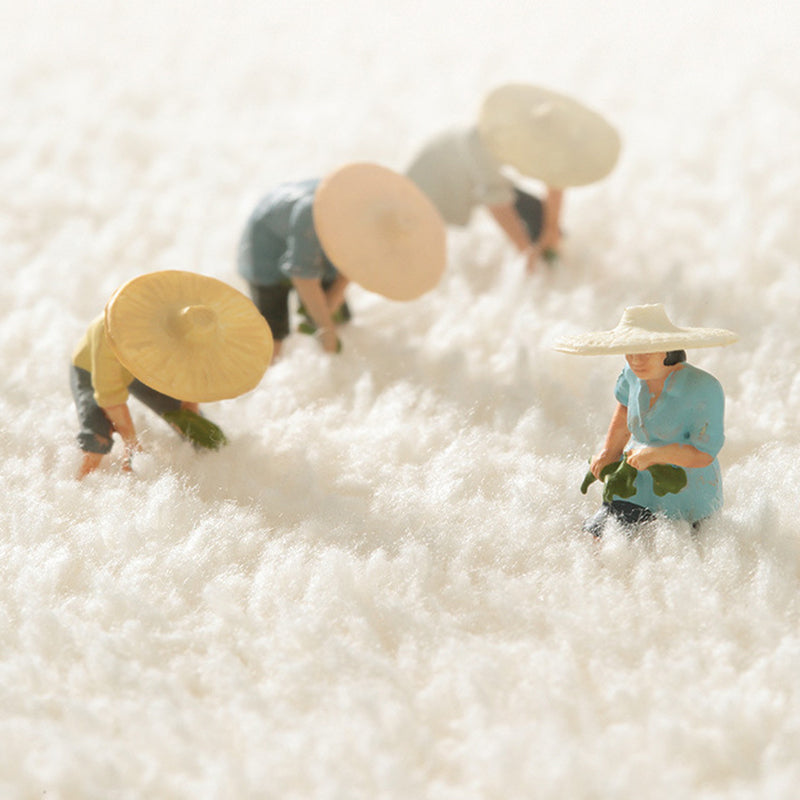 Contemporary Blue Flower Area Rug Polyester Rug Washable Rug for Home Decor