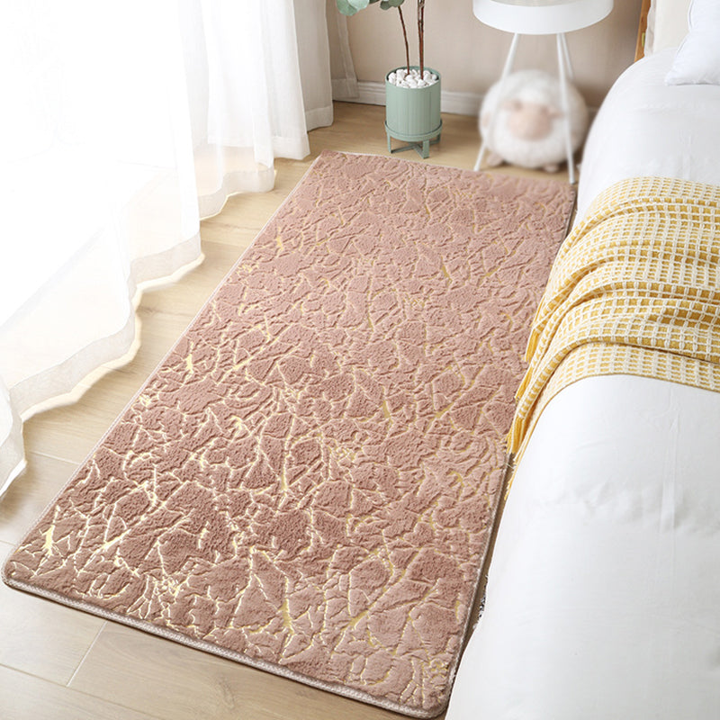 Purple Graphic Carpet Polyester Simple Carpet Non-Slip Backing Carpet for Bedroom