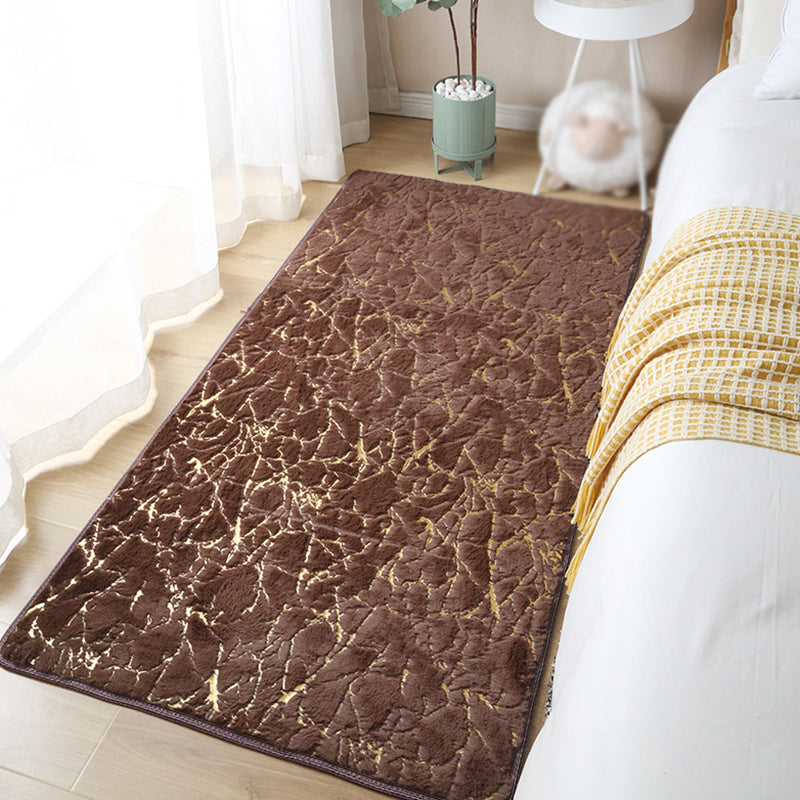 Purple Graphic Carpet Polyester Simple Carpet Non-Slip Backing Carpet for Bedroom