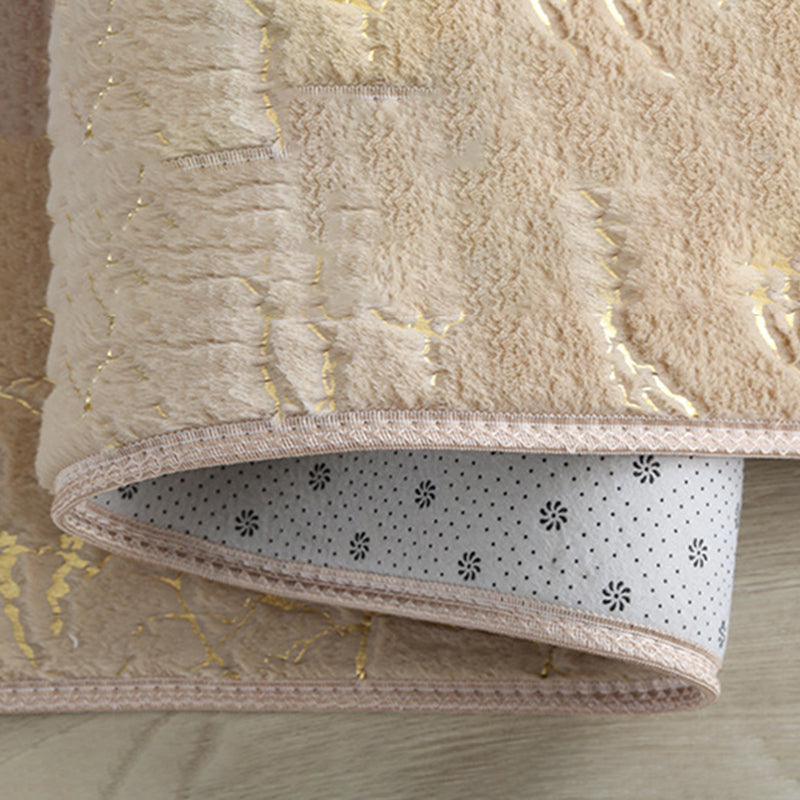 Purple Graphic Carpet Polyester Simple Carpet Non-Slip Backing Carpet for Bedroom