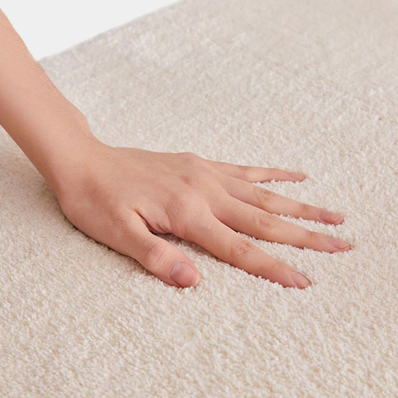 Alfombra moderna de color rosa claro alfombra de área de color poliéster poliéster alfombra lavable para sala de estar