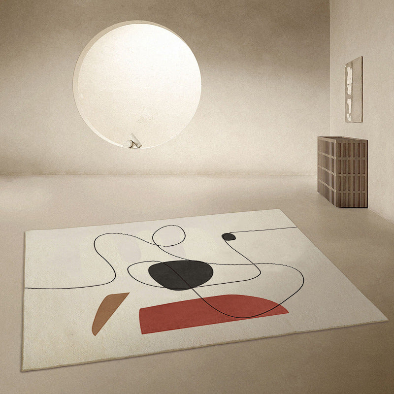 Post-Expressionism Carpet Polyester Rug Stain Resistant Carpet for Home Decor