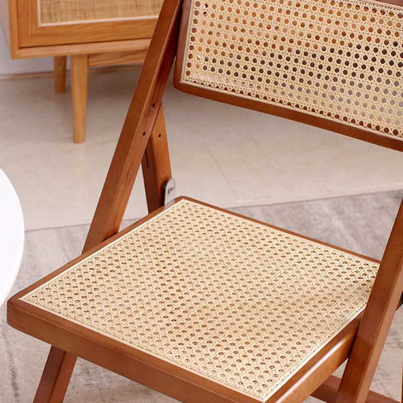 Silla de madera de haya de estilo tradicional, silla de cocina individual con respaldo abierto