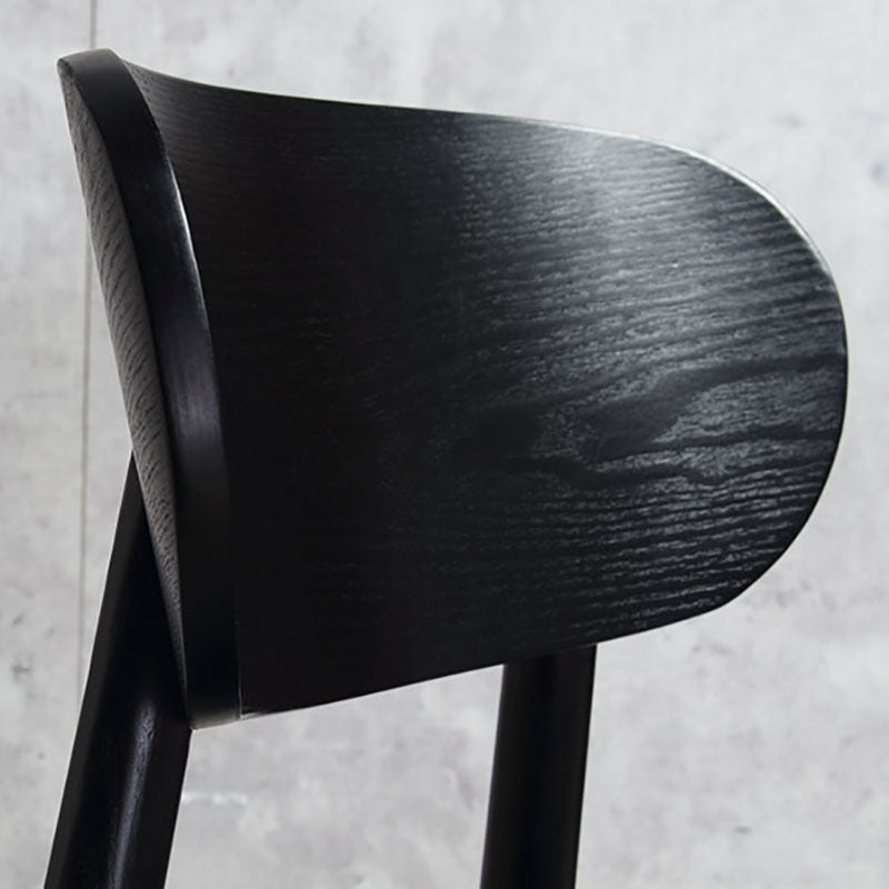 Sillas de comedor de madera estilo moderno Silla auxiliar de comedor con respaldo abierto (juego de 2)