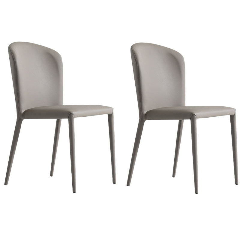 Metal Industrial Dining Side Chair Dining Room Wingback Side Chair (Set of 2)