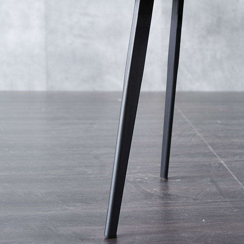 Silla auxiliar de comedor de metal industrial Silla de comedor con respaldo sólido (juego de 2)