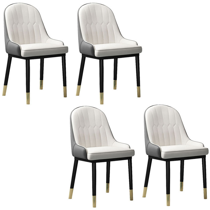 Scandinavische stijl gestoffeerde mantelstoelen stevige achterste achterstoelen voor de keuken voor keuken