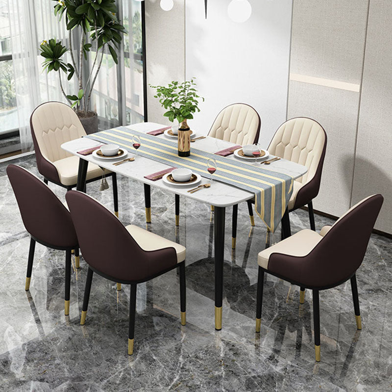 Scandinavische stijl gestoffeerde mantelstoelen stevige achterste achterstoelen voor de keuken voor keuken