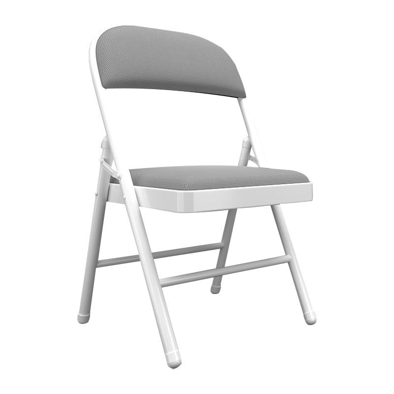 Sillas de comedor contemporáneas, sillas laterales plegables sin brazos con patas de metal para cocina