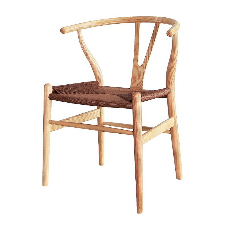 Modern Wood Dining Room Chair Armless Fork Bone Dining Chairs for Home Use
