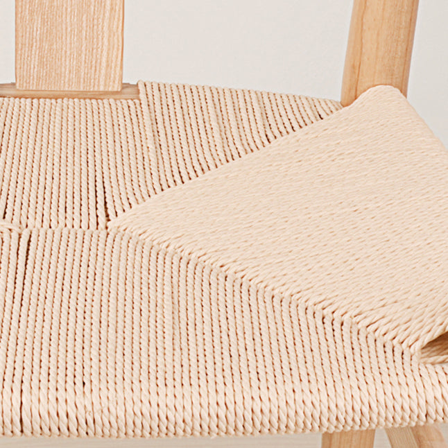 Silla de comedor de madera moderna, sillas de comedor de hueso con horquilla sin brazos para uso doméstico