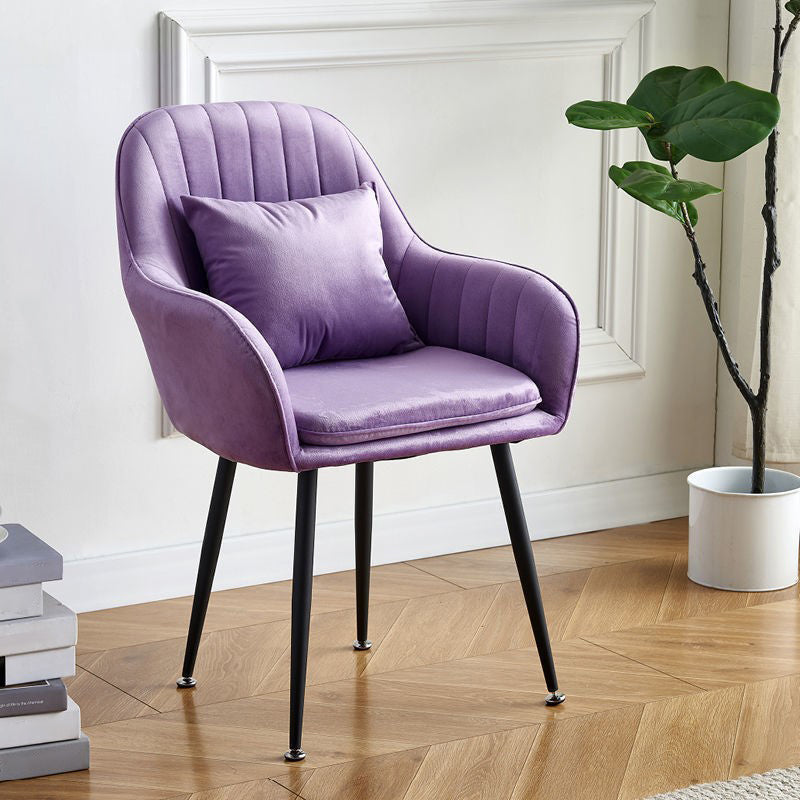 SCANDINAVIE POUDRE POUDRE SOIND CHAISE SOUPE VELVET VELVET MATTE FINE DINS DINDING
