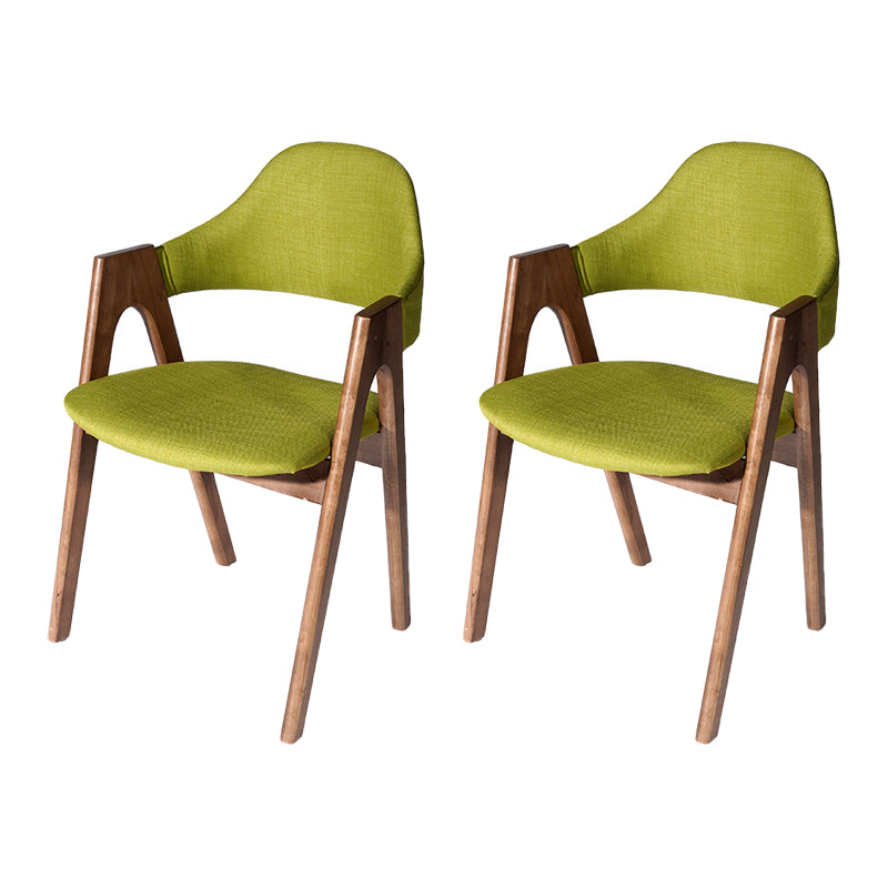 Salle d'étude scandinave, fauteuil à dossier ouvert, chaise de salle à manger rembourrée au fini mat