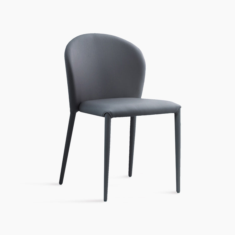 Contemporary Leather Conference Room Side Chair Wingback Dining Chair