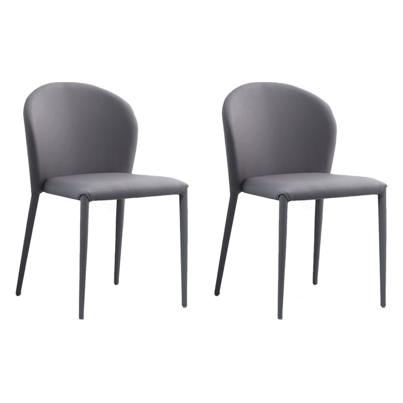 Contemporary Leather Conference Room Side Chair Wingback Dining Chair