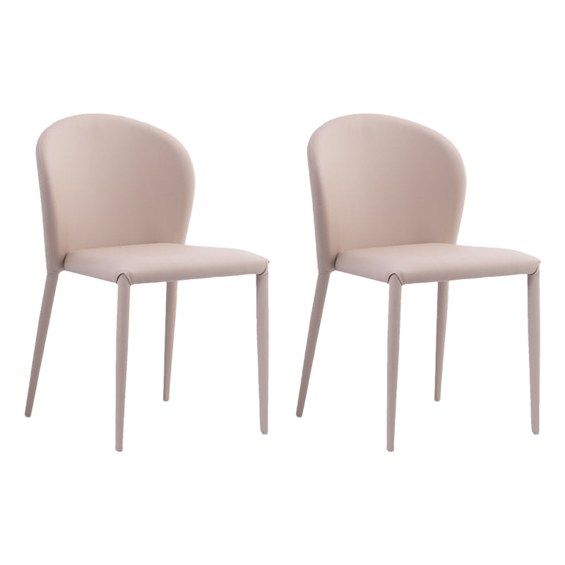 Contemporary Leather Conference Room Side Chair Wingback Dining Chair