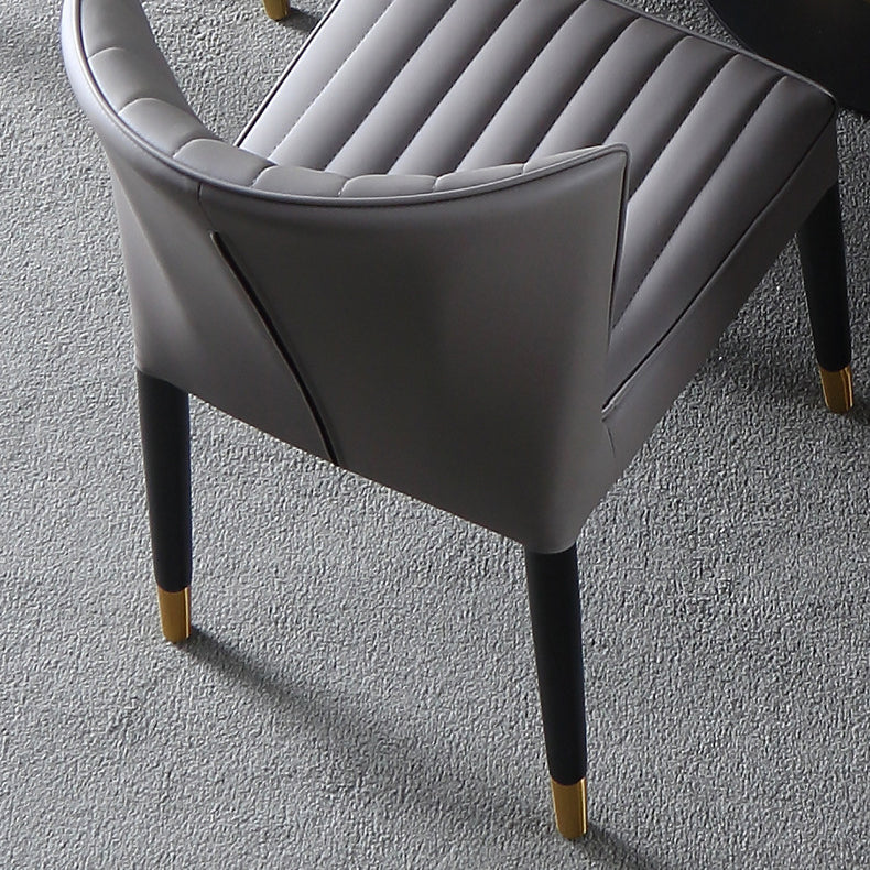 Indoor Scandinavian Side Chair Upholstered Wingback Wood Dining Room Chair