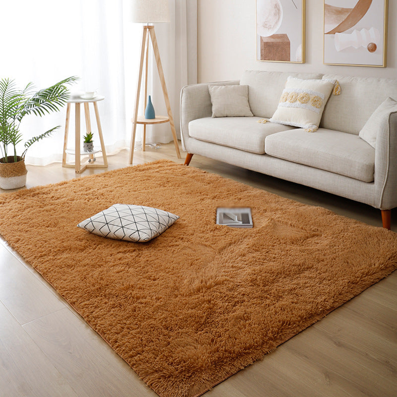 Simple Gradual Change Rug Polyester Modern Rug Stain Resistant Rug for Drawing Room