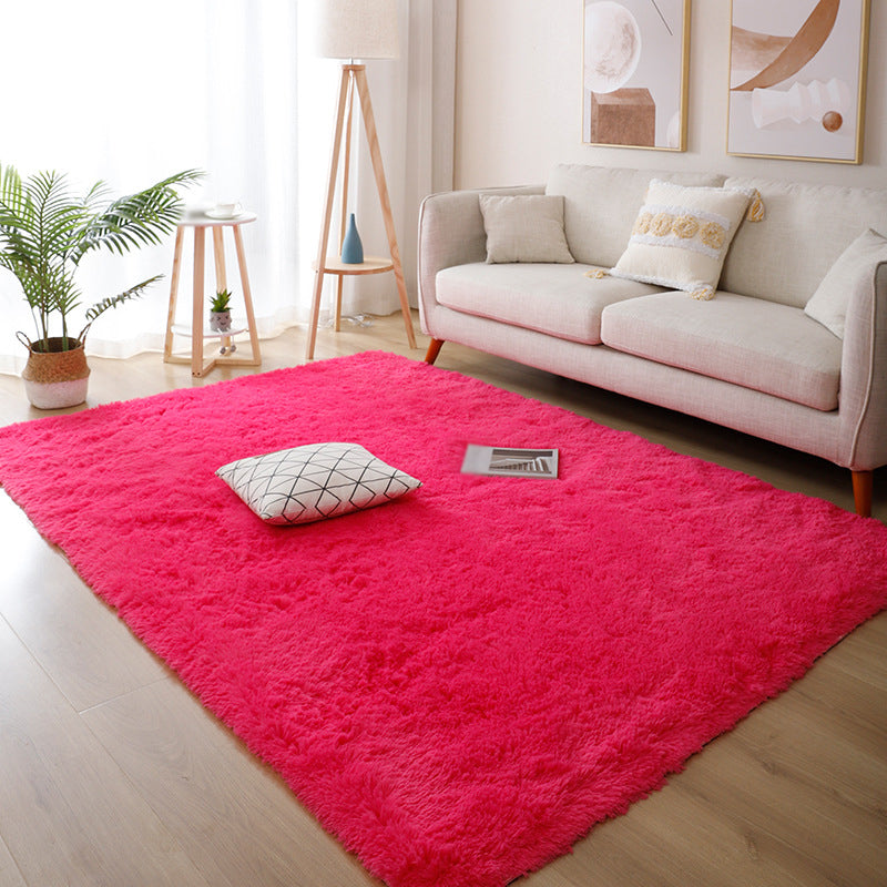 Simple Gradual Change Rug Polyester Modern Rug Stain Resistant Rug for Drawing Room